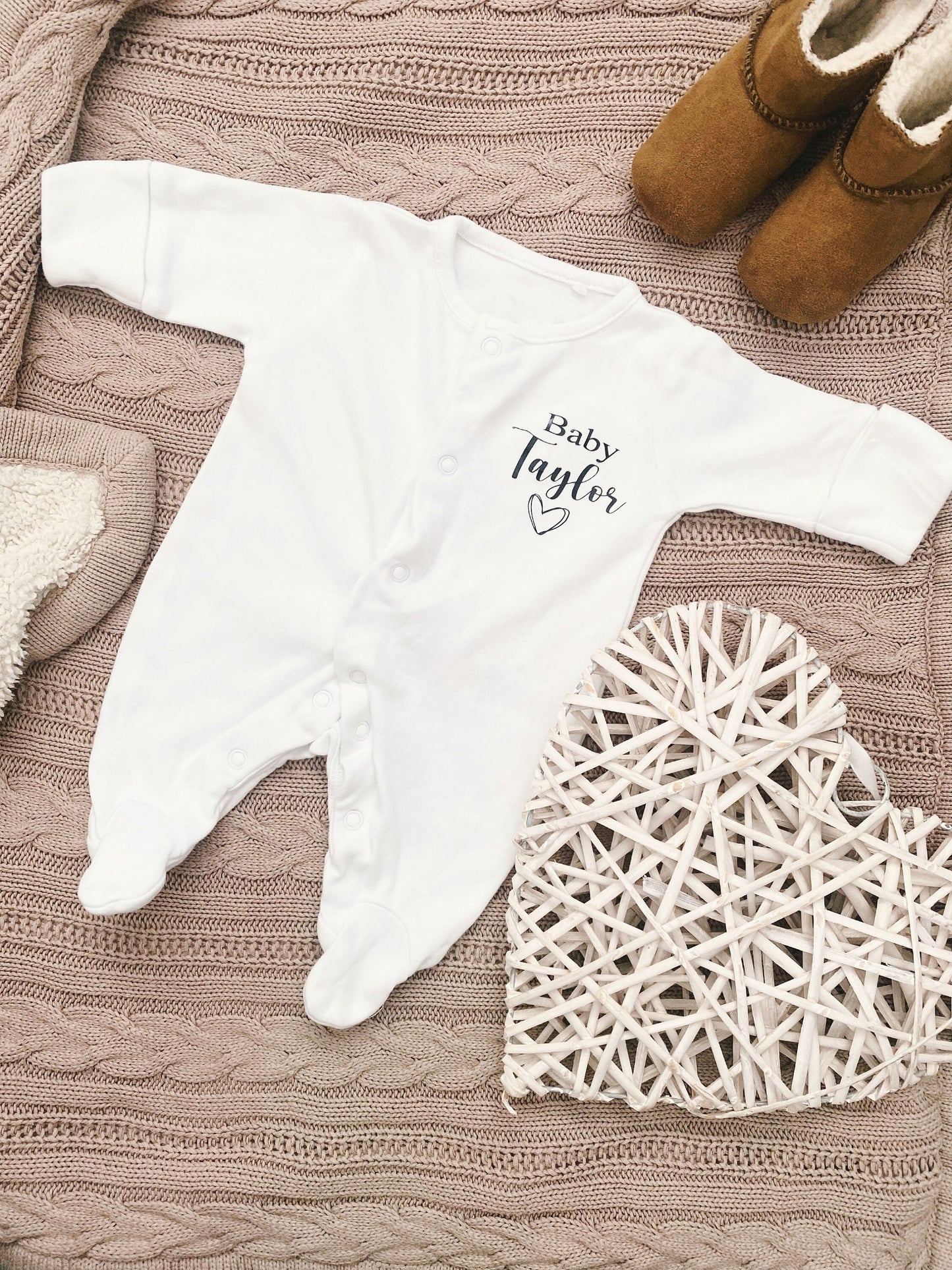 Personalised Baby Sleepsuit