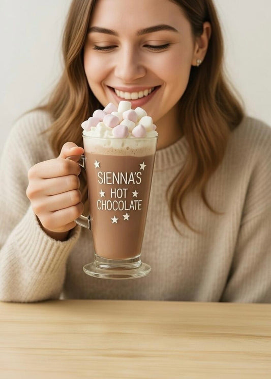 Personalised Mug: Hot Chocolate, Latte, Coffee.