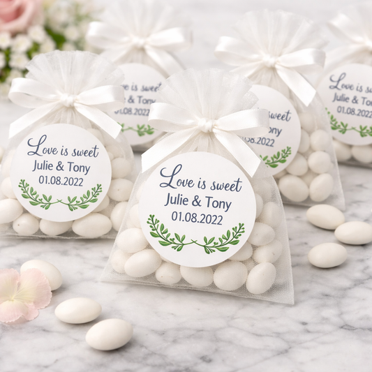 Personalised Wedding Favor Stickers.