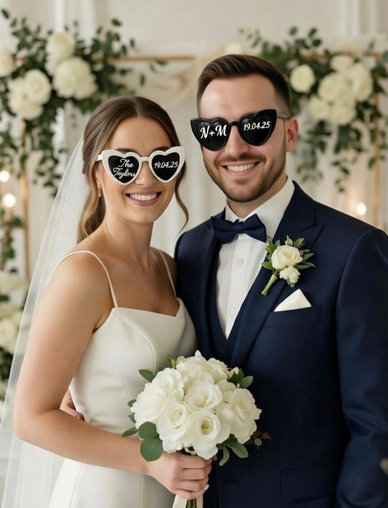 Personalised Heart Sunglasses