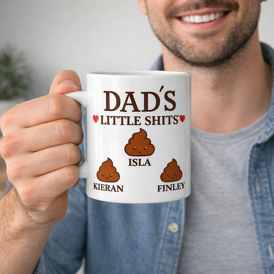Personalised Little S**t Mug. Novelty gift.