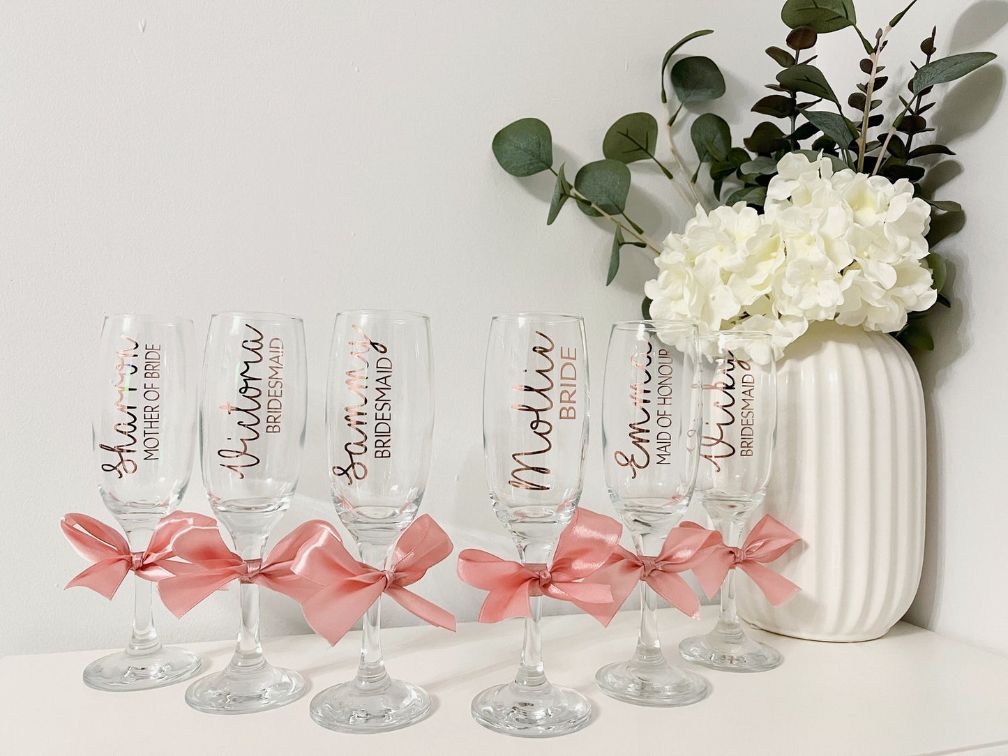 Personalised Prosecco Flutes