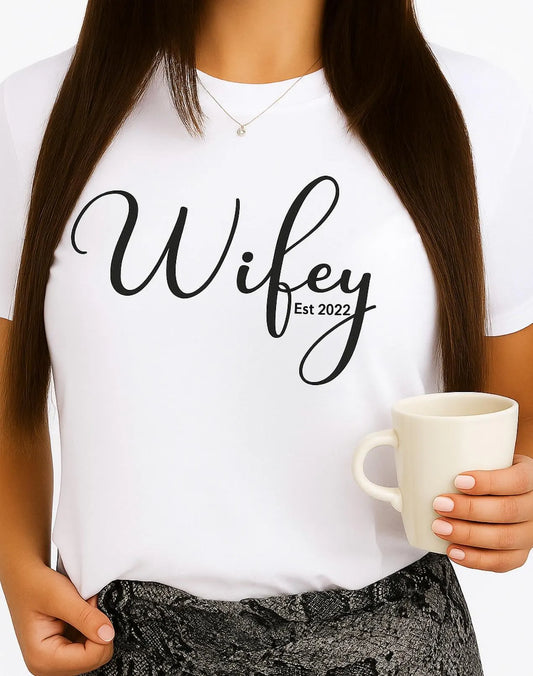 Personalised Wifey T-Shirt