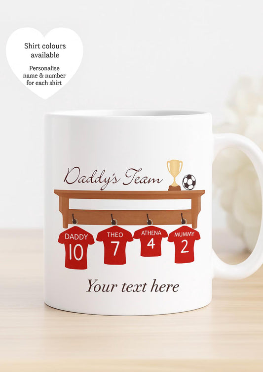 Personalised Football Team Mug